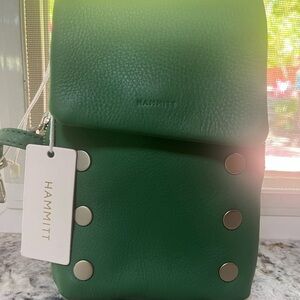 NWT, Hammitt VIP Lime Zest/Brushed Silver Mobile Crossbody Bag